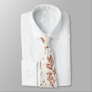 Corbata Diseño de patrón floral boho botánico 396