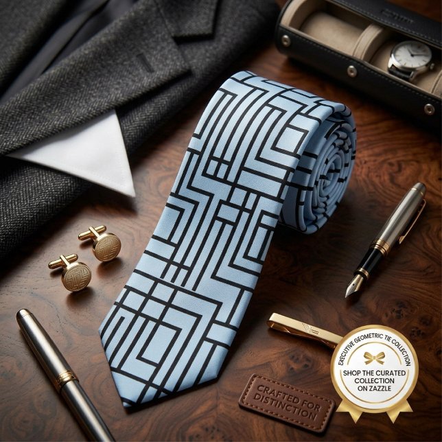 Corbata Diseño de Patrón Hermoso Azul Claro (Subido por el creador)