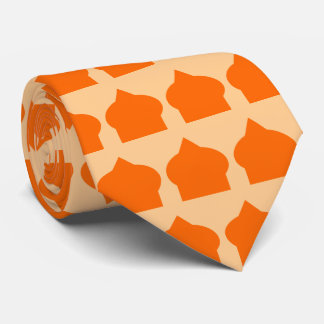 Corbata Diseño de patrón marroquí naranja