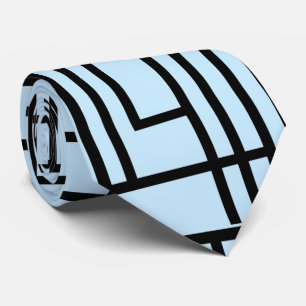 Corbata Diseño de patrones hermosos azul claro