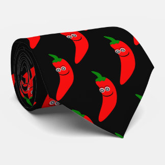 Corbata Diseño de Pepper Chili Rojo