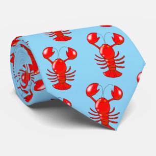 Corbata Diseño de Personalizado de langosta sonriente