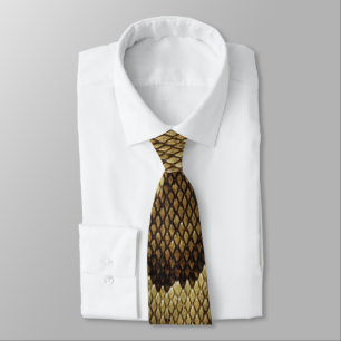 Corbata Diseño de piel de serpiente
