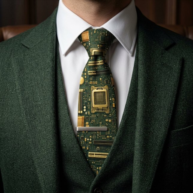 Corbata Diseño de placa base verde esmeralda (Subido por el creador)