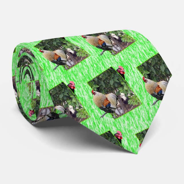 Corbata Diseño de pollo Peekaboo, (Enrollado)