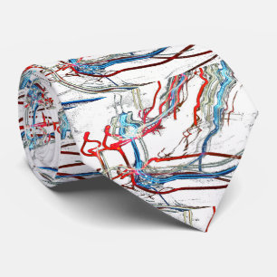 Corbata Diseño de ráfagas eléctricas