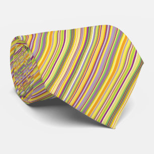 Corbata Diseño de rayas coloridas lindas