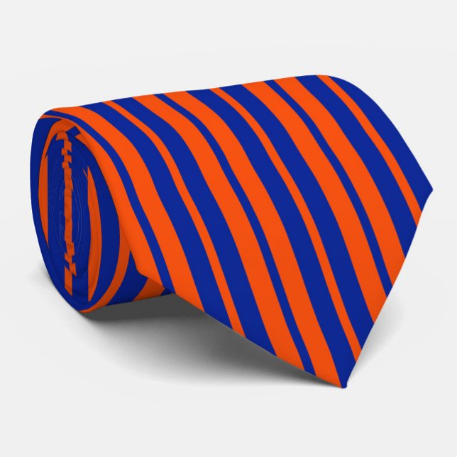 Corbata Diseño de rayas de estilo azul naranja (Subido por el creador)