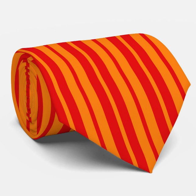 Corbata Diseño de rayas rojas y naranjas (Subido por el creador)