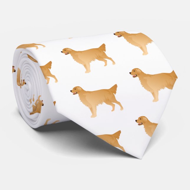Corbata Diseño de raza básica de Golden Retriever (Enrollado)
