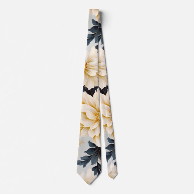 Corbata Diseño de serie floral Boda 2 (Anverso)