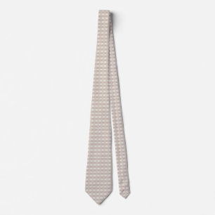 Corbata Diseño de tablero de ajedrez beige minimalista