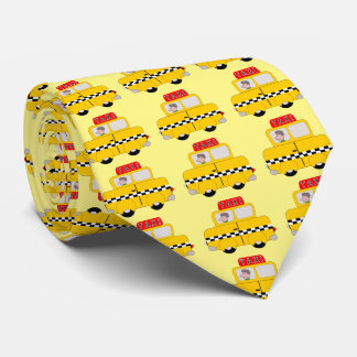 Corbata Diseño de taxis amarillos