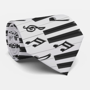Corbata Diseño de teclado de piano