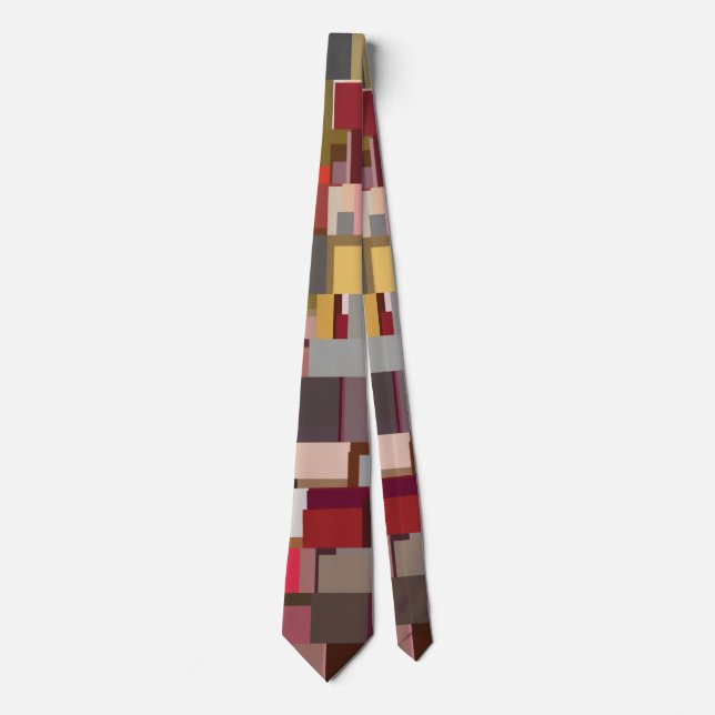 Corbata Diseño de tela geométrico moderno (Anverso)