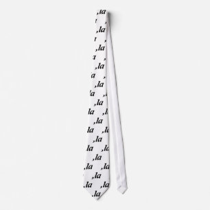 Corbata Diseño de texto personalizado Comma La Kamala Harr