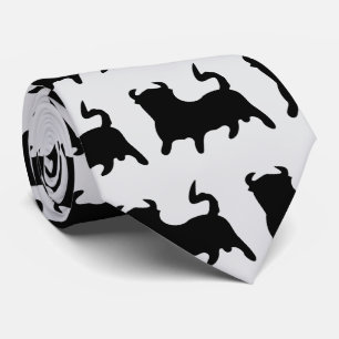 Corbata Diseño de Toro Negro