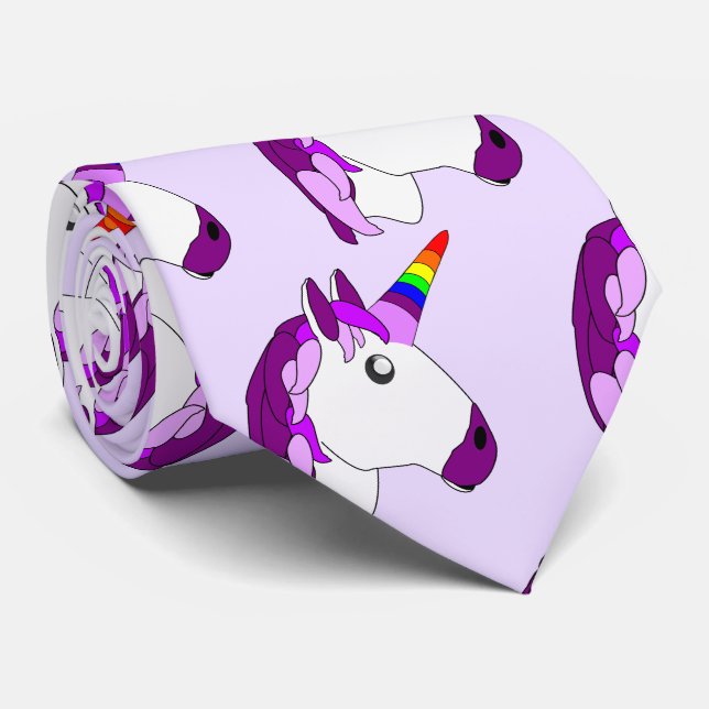 Corbata Diseño de unicornio (Enrollado)