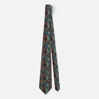 Corbata Diseño del cráneo en abstracto
