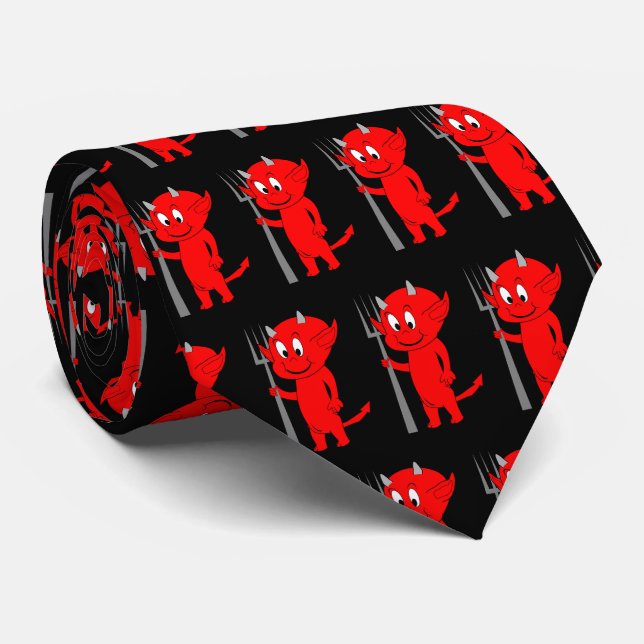 Corbata Diseño del diablo rojo (Enrollado)