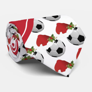 Corbata Diseño del fútbol del navidad