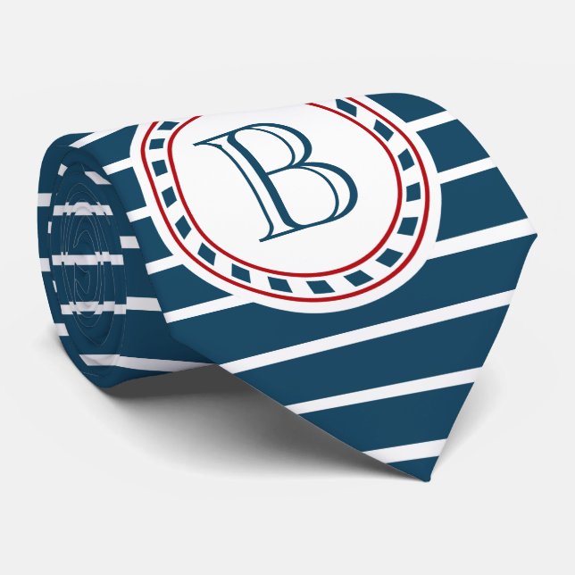 Corbata Diseño del monograma (Enrollado)
