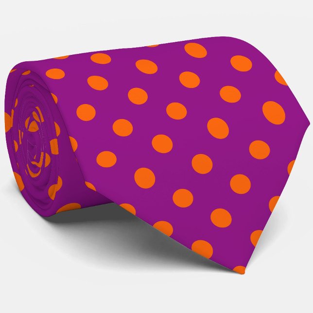 Corbata Diseño Del Patrón De Puntos De Polka Púrpura De na (Subido por el creador)