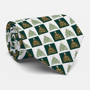 Corbata Diseño elegante del árbol de navidad