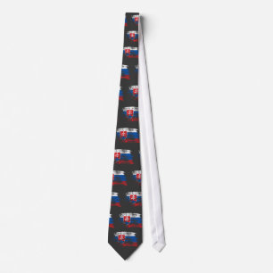 Corbata Diseño eslovaco fresco de la bandera