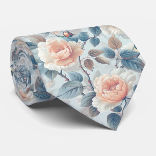 Corbata Diseño floral elegante.