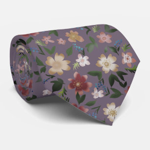 Corbata Diseño floral elegante de primavera
