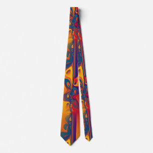Corbata Diseño gráfico perfecto - amarillo rojo I