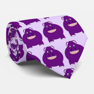 Corbata Diseño hipopótamo