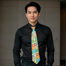 Corbata Diseño icónico de estadístico profesional