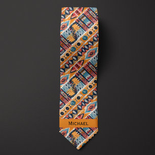 Corbata Diseño inspirado en tribus de Boho