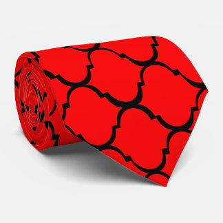 Corbata Diseño marroquí rojo
