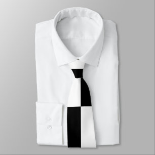 Corbata Diseño minimalista en blanco y negro