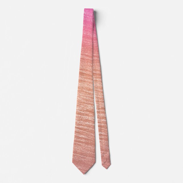 Corbata Diseño moderno de color coral rosa (Anverso)