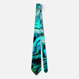 Corbata Diseño natural de la concha de Abalone