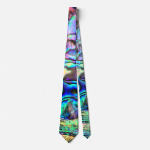 Corbata Diseño natural de la concha de mar de Abalone