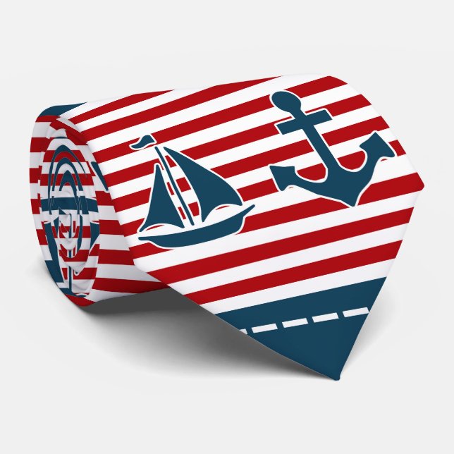 Corbata Diseño náutico (Enrollado)