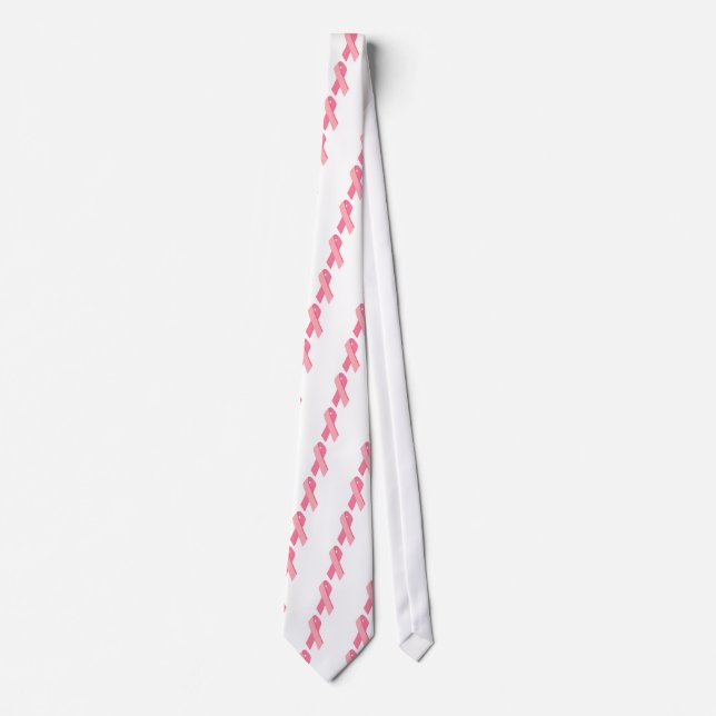 Corbata ¡Diseño original de la cinta del cáncer de pecho! (Anverso)