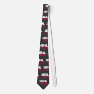 Corbata Diseño polaco fresco de la bandera