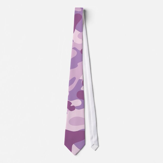 Corbata Diseño púrpura de Camo (Anverso)
