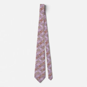 Corbata Diseños De Diamantes En Rosa