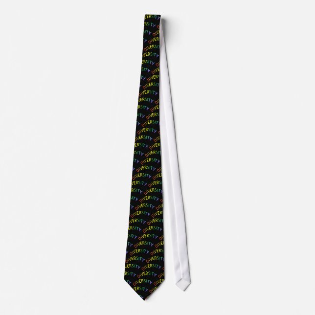 Corbata Diversidad del lazo arco iris (Anverso)