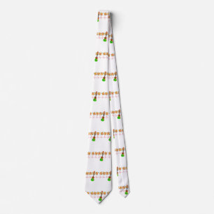 Corbata Divertida línea Heartbeat EKG para música Ukulele