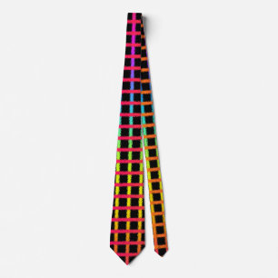 Corbata Divertida Líneas Coloridas de Puesta del S