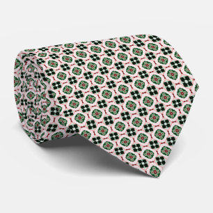 Corbata Divertido Patrón Abstracto de Navidad Boho Retro L