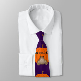 Corbata Diviértete en Halloween con Octoader Pun y Sapo Fi